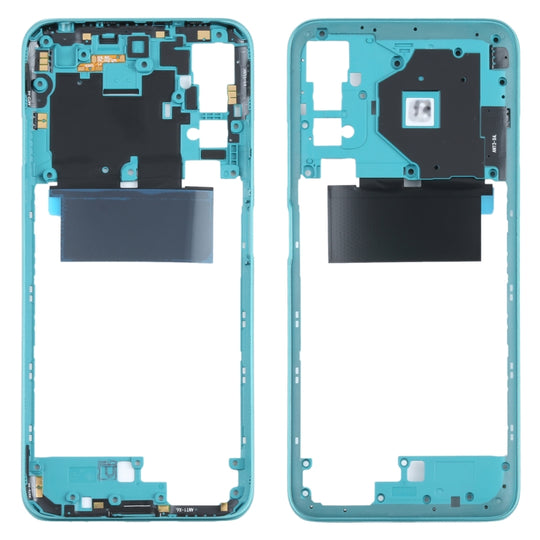 Plaque de lunette de cadre central d'origine pour Xiaomi Redmi Note 10 5G / Redmi Note 10T 5G M2103K19G, M2103K19C (vert)