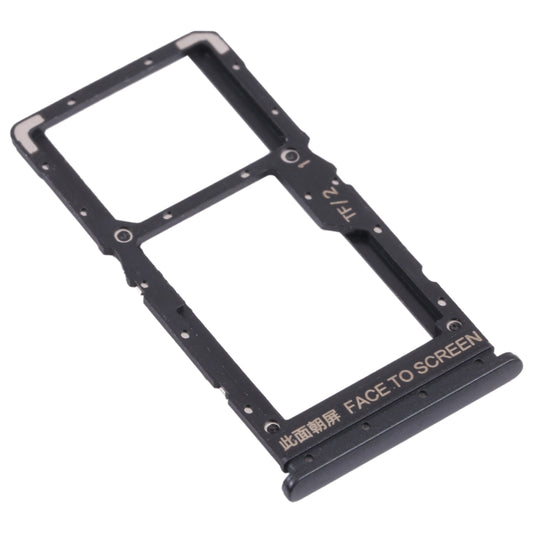 SIM Card Tray + SIM Card Tray / Micro SD Card Tray for Xiaomi Poco X3 GT 21061110AG (Black) - Card Tray by buy2fix | Online Shopping UK | buy2fix
