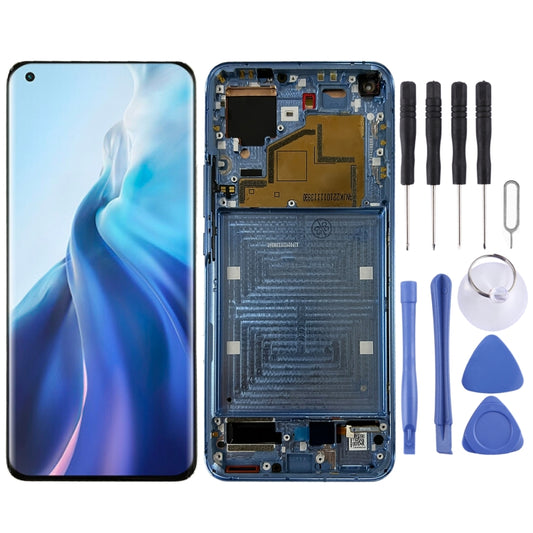 Original LCD Screen for Xiaomi Mi 11 M2011K2C, M2011K2G Digitizer Full Assembly with Frame(Blue) - LCD Screen by buy2fix | Online Shopping UK | buy2fix