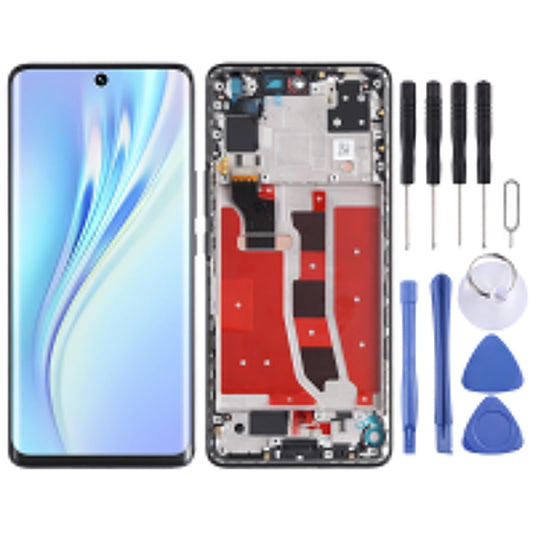 Original OLED LCD Screen for Honor V40 Lite Digitizer Full Assembly with Frame(Black) - LCD Screen by buy2fix | Online Shopping UK | buy2fix