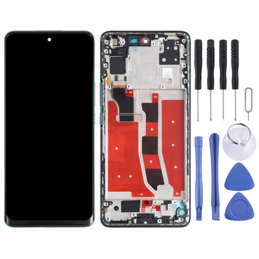 Original OLED LCD Screen for Honor V40 Lite Digitizer Full Assembly with Frame(Green) - LCD Screen by buy2fix | Online Shopping UK | buy2fix