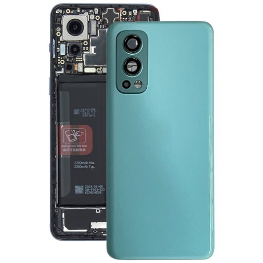 For OnePlus Nord 2 5G Battery Back Cover (Blue) - Back Cover by buy2fix | Online Shopping UK | buy2fix