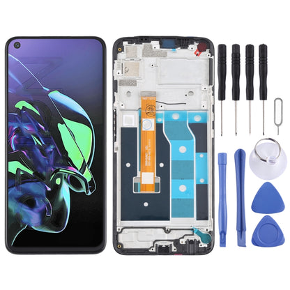 LCD Screen and Digitizer Full Assembly with Frame for OPPO Realme Narzo by buy2fix