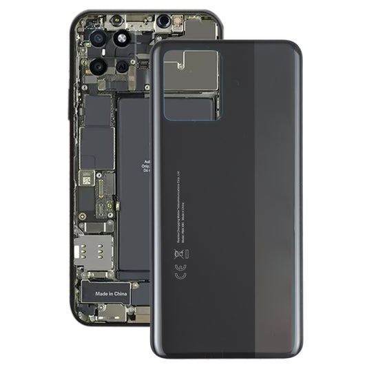 For OPPO Realme 8 4G RMX3085 Battery Back Cover (Black) - Back Cover by buy2fix | Online Shopping UK | buy2fix