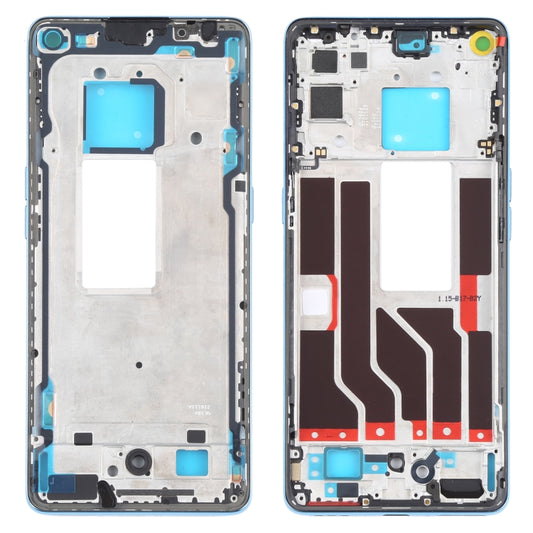 For OPPO Realme X7 Pro Ultra Original Front Housing LCD Frame Bezel Plate (Blue) - Frame Bezel Plate by buy2fix | Online Shopping UK | buy2fix
