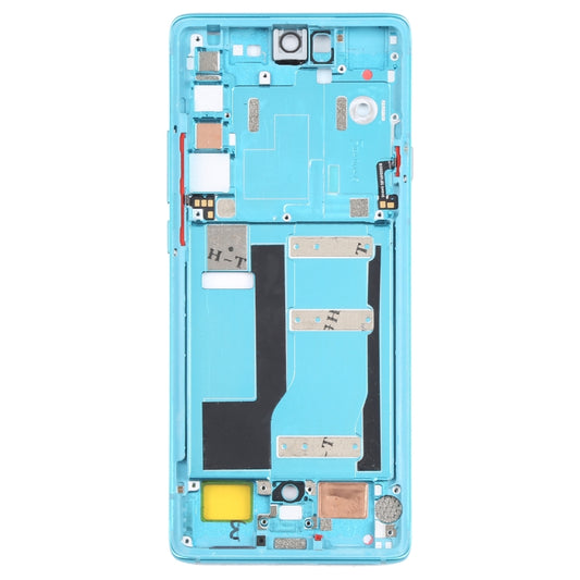 Original Front Housing LCD Frame Bezel Plate for TCL 20 Pro 5G (Blue) - For TCL by buy2fix | Online Shopping UK | buy2fix
