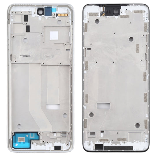 Original Frontgehäuse LCD Rahmen Blende für Motorola Moto G 5G (Silber)