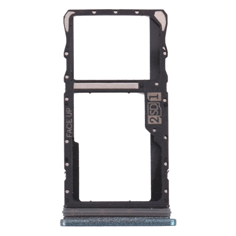 For Motorola Moto G50 SIM Card Tray + Micro SD Card Tray (Green) - Card Socket by buy2fix | Online Shopping UK | buy2fix