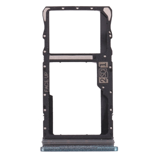 For Motorola Moto G50 SIM Card Tray + Micro SD Card Tray (Green) - Card Socket by buy2fix | Online Shopping UK | buy2fix