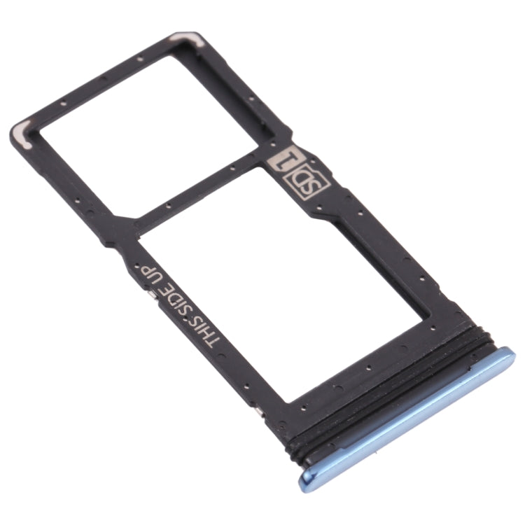 SIM Card Tray + Micro SD Card Tray for Motorola Moto G100 (Blue) - Card Socket by buy2fix | Online Shopping UK | buy2fix