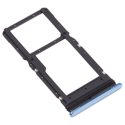 SIM Card Tray + Micro SD Card Tray for Motorola Moto G100 (Blue) - Card Socket by buy2fix | Online Shopping UK | buy2fix
