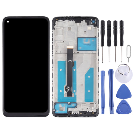 TFT LCD Screen for Motorola Moto G8 XT2045-1 Digitizer Full Assembly with Frame (Black) - LCD Screen by buy2fix | Online Shopping UK | buy2fix