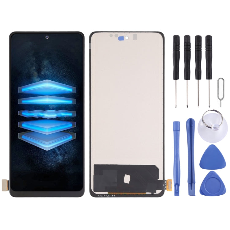 TFT Material LCD Screen and Digitizer Full Assembly (Not Supporting Fingerprint Identification) for vivo iQOO 7 V2049A i2009 by buy2fix