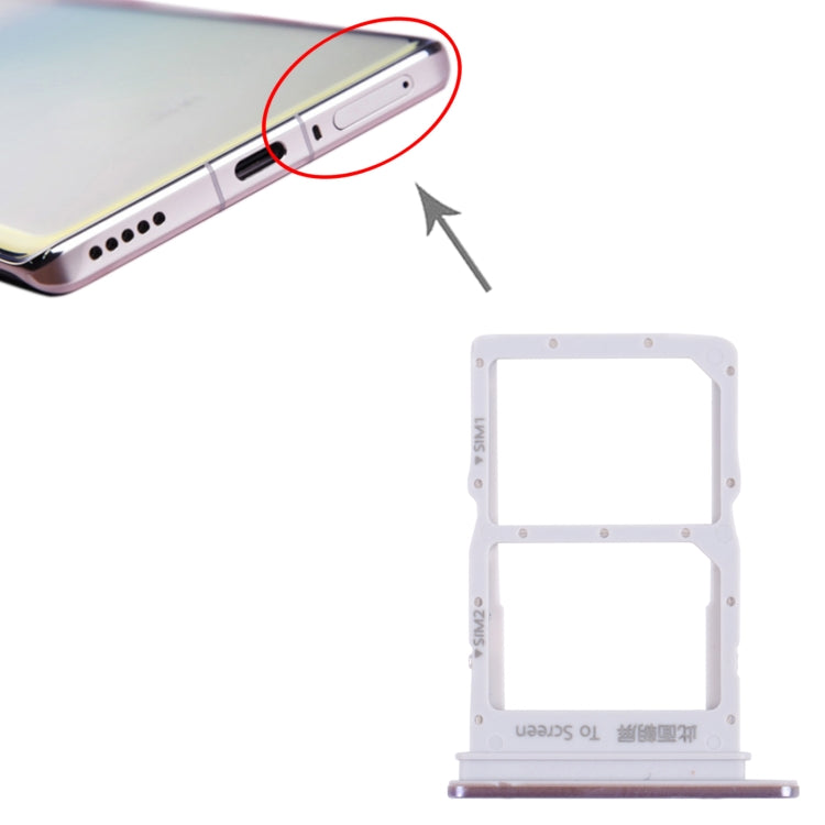 SIM Card Tray + SIM Card Tray for Huawei Nova 8 (Purple) - Card Socket by buy2fix | Online Shopping UK | buy2fix