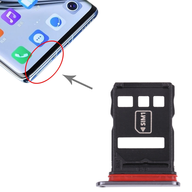 NM Card Tray + SIM Card Tray for Huawei Mate 40E 4G (Black) - Card Socket by buy2fix | Online Shopping UK | buy2fix
