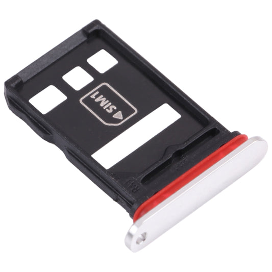 NM Card Tray + SIM Card Tray for Huawei Mate 40E 4G (Silver) - Card Socket by buy2fix | Online Shopping UK | buy2fix