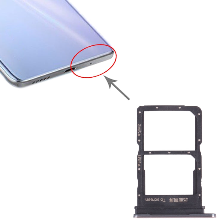SIM Card Tray + SIM Card Tray for Honor 50 SE (Silver) by buy2fix