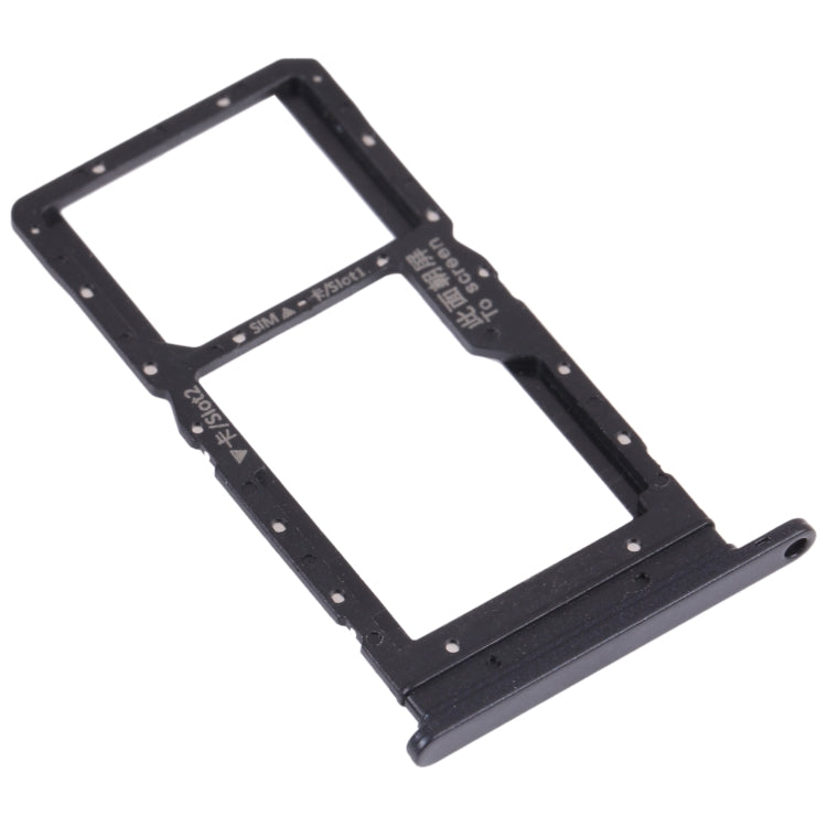 SIM Card Tray + SIM Card Tray / Micro SD Card Tray for Honor play 5T (Black) by buy2fix