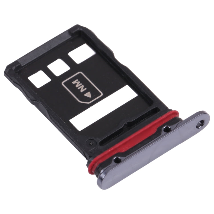 SIM Card Tray + NM Card Tray for Huawei Mate 40 Pro+(Black) by buy2fix