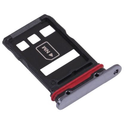 SIM Card Tray + NM Card Tray for Huawei Mate 40 Pro+(Black) by buy2fix