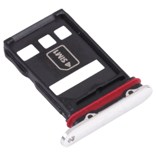 SIM Card Tray + NM Card Tray for Huawei Mate 40 Pro+ (Silver) - Card Socket by buy2fix | Online Shopping UK | buy2fix