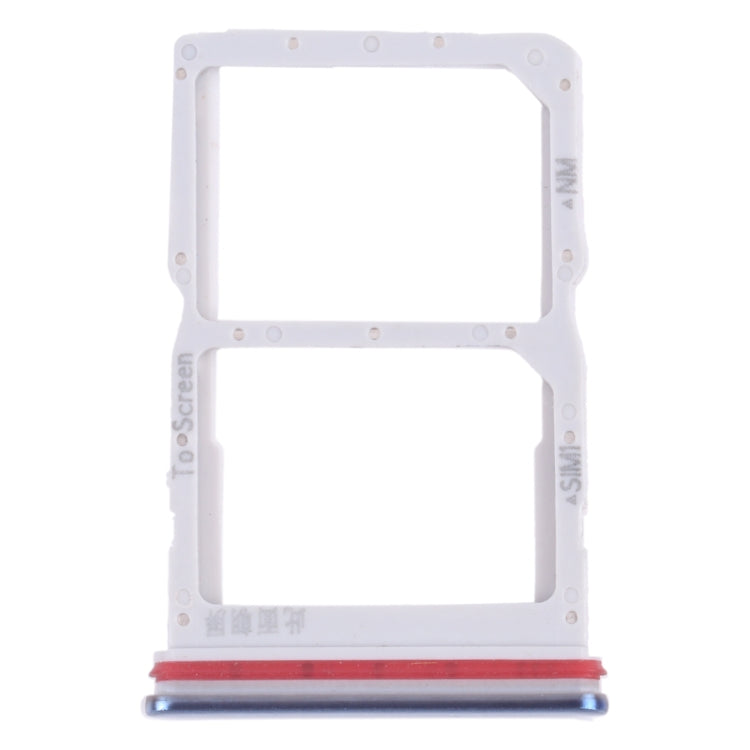 SIM Card Tray + NM Card Tray for Huawei nova 7 SE 5G Youth (Blue) by buy2fix