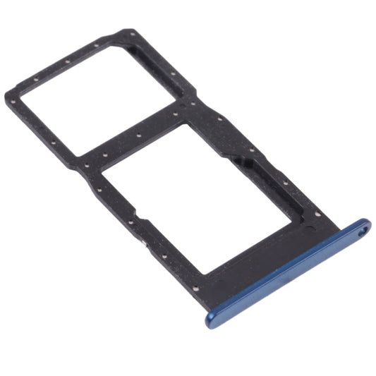 SIM Card Tray + SIM Card Tray / Micro SD Card Tray for Huawei Enjoy 20 5G (Blue) - Card Socket by buy2fix | Online Shopping UK | buy2fix
