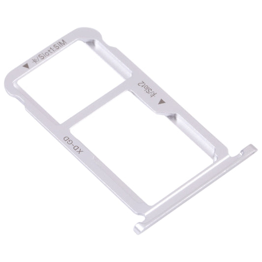 SIM Card Tray + SIM Card Tray / Micro SD Card Tray for Honor 9X Lite (Silver) - Card Tray by buy2fix | Online Shopping UK | buy2fix