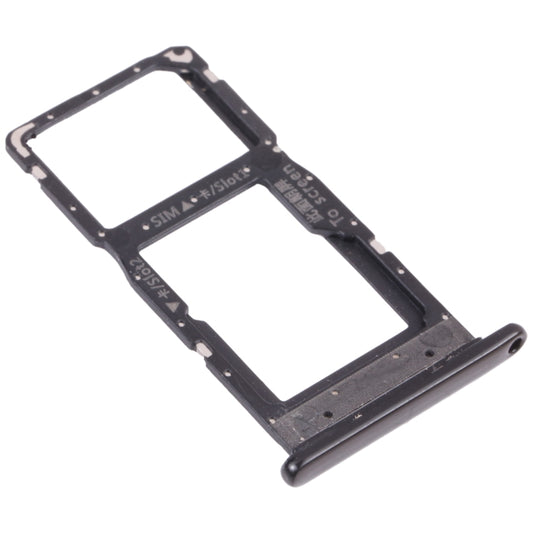 SIM Card Tray + SIM Card Tray / Micro SD Card Tray for Huawei P Smart (2019) (Black) - Card Socket by buy2fix | Online Shopping UK | buy2fix
