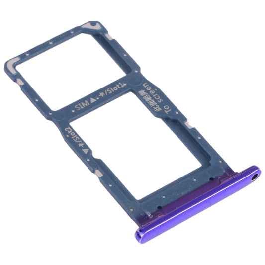 SIM Card Tray + SIM Card Tray / Micro SD Card Tray for Huawei P Smart (2019)(Purple) - Card Socket by buy2fix | Online Shopping UK | buy2fix