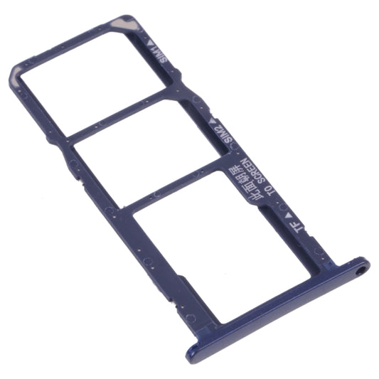 SIM Card Tray + SIM Card Tray + Micro SD Card Tray for Huawei Y5 lite (2018) (Blue) - Card Socket by buy2fix | Online Shopping UK | buy2fix