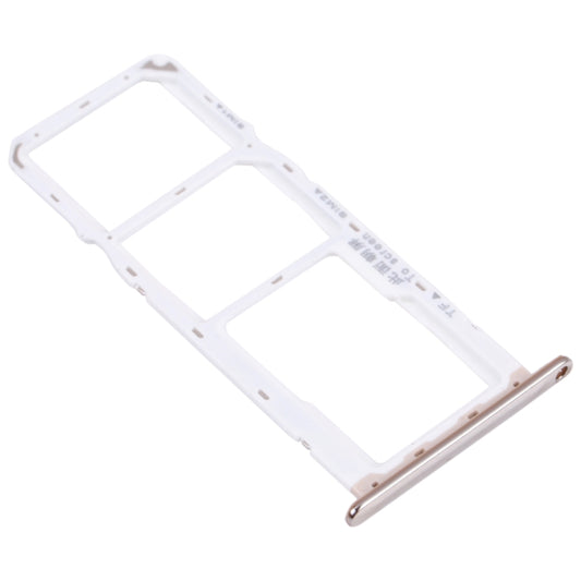 SIM Card Tray + SIM Card Tray + Micro SD Card Tray for Huawei Y6 Prime (2018) (Silver) - Card Socket by buy2fix | Online Shopping UK | buy2fix