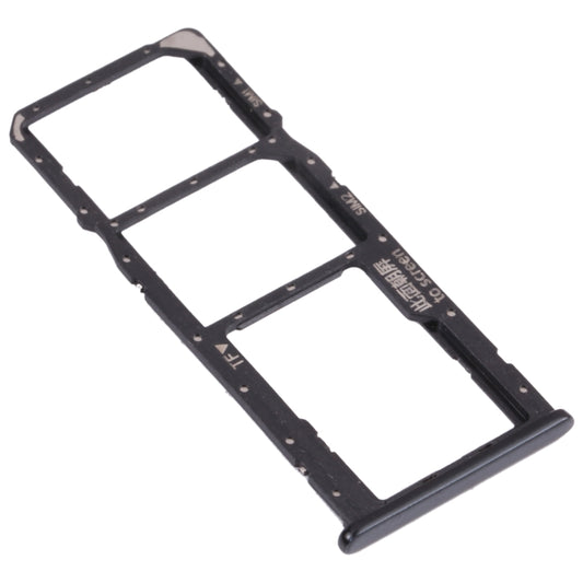 SIM Card Tray + SIM Card Tray + Micro SD Card Tray for Huawei Y7 (2018) (Black) - Card Socket by buy2fix | Online Shopping UK | buy2fix