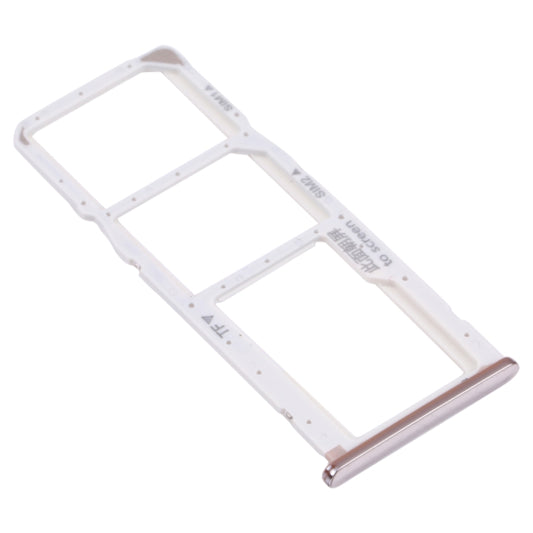 SIM Card Tray + SIM Card Tray + Micro SD Card Tray for Huawei Y7 (2018) (Silver) - Card Socket by buy2fix | Online Shopping UK | buy2fix