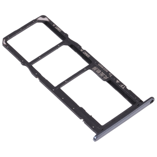 SIM Card Tray + SIM Card Tray + Micro SD Card Tray for Honor 7A Pro (Black) - Card Tray by buy2fix | Online Shopping UK | buy2fix