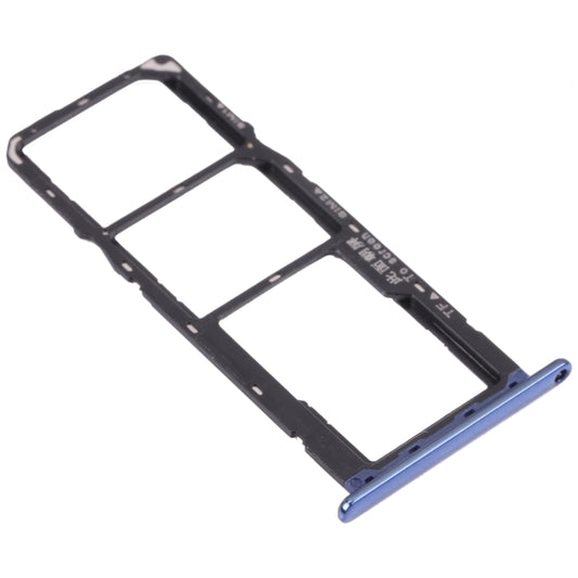 SIM Card Tray + SIM Card Tray + Micro SD Card Tray for Honor 7A Pro (Blue) - Card Tray by buy2fix | Online Shopping UK | buy2fix