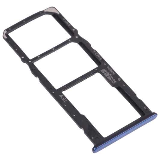 SIM Card Tray + SIM Card Tray + Micro SD Card Tray for Huawei Enjoy 8 (Blue) - Card Socket by buy2fix | Online Shopping UK | buy2fix