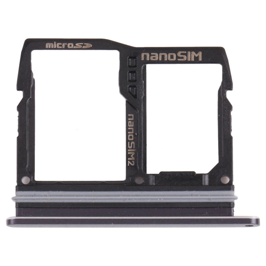 Nano SIM Card Tray + Nano SIM Card Tray / Micro SD Card Tray for LG Wing 5G LMF100N, LM-F100N, LM-F100V, LM-F100 (Black) - For LG by buy2fix | Online Shopping UK | buy2fix