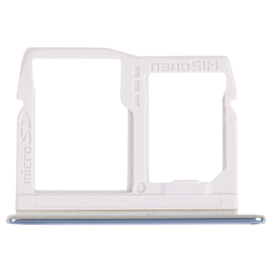 Nano SIM Card Tray + Micro SD Card Tray for LG Stylo 6 / K71 LMQ730HA, LM-Q730HA, LMQ730TM, LM-Q730TM (Blue) - For LG by buy2fix | Online Shopping UK | buy2fix