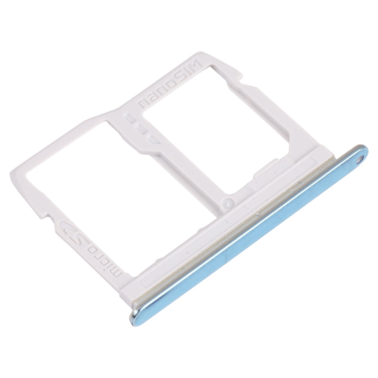 Nano SIM Card Tray + Micro SD Card Tray for LG Stylo 6 / K71 LMQ730HA, LM-Q730HA, LMQ730TM, LM-Q730TM (Blue) - For LG by buy2fix | Online Shopping UK | buy2fix
