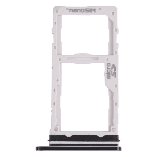 Nano SIM Card Tray + Micro SD Card Tray for LG G8X ThinQ / V50S ThinQ 5G LM-V510N, LMG850EMW, LM-G850 (Black) - For LG by buy2fix | Online Shopping UK | buy2fix