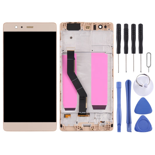 OLED LCD Screen for Huawei P9 Plus Digitizer Full Assembly with Frame(Gold) - LCD Screen by buy2fix | Online Shopping UK | buy2fix