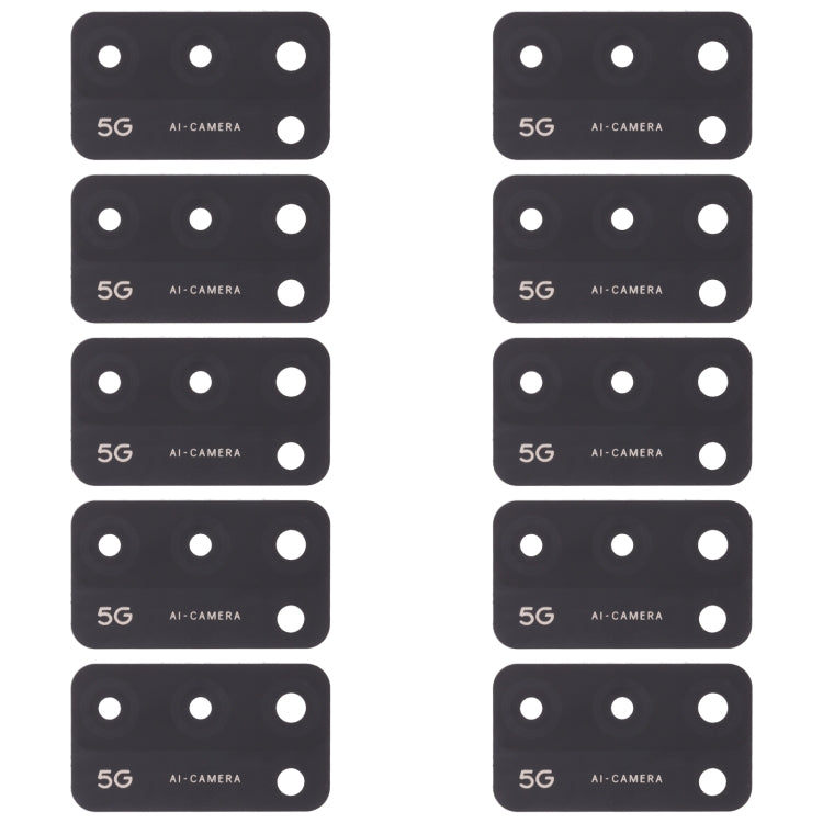 For OPPO A55 5G PEMM00, PEMM20, PEMT00, PEMT20 10pcs Back Camera Lens - Camera Series by buy2fix | Online Shopping UK | buy2fix