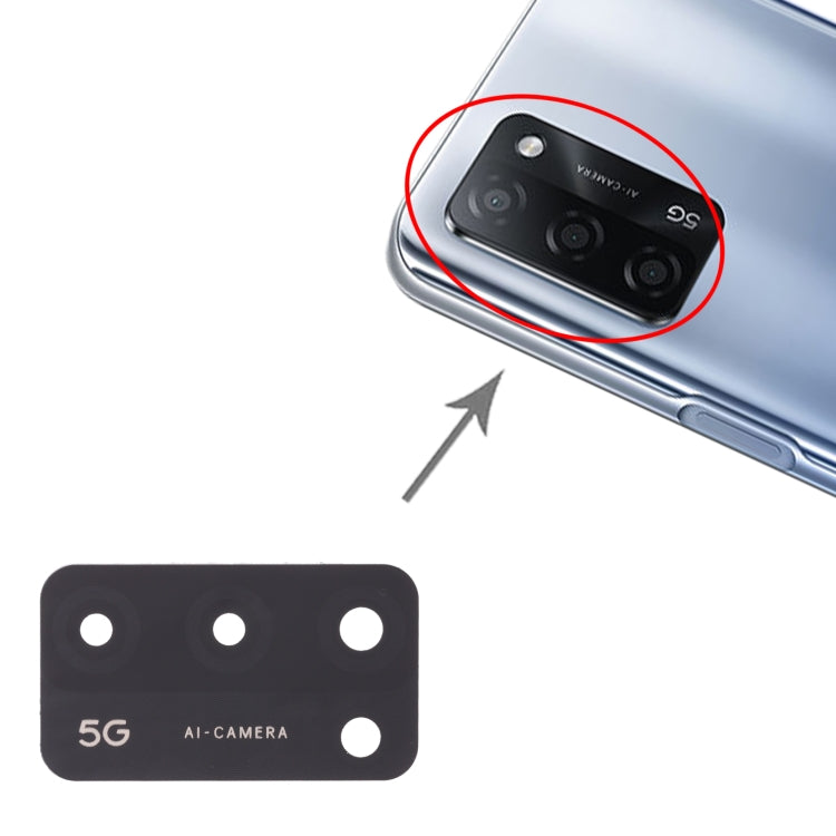 For OPPO A55 5G PEMM00, PEMM20, PEMT00, PEMT20 10pcs Back Camera Lens - Camera Series by buy2fix | Online Shopping UK | buy2fix