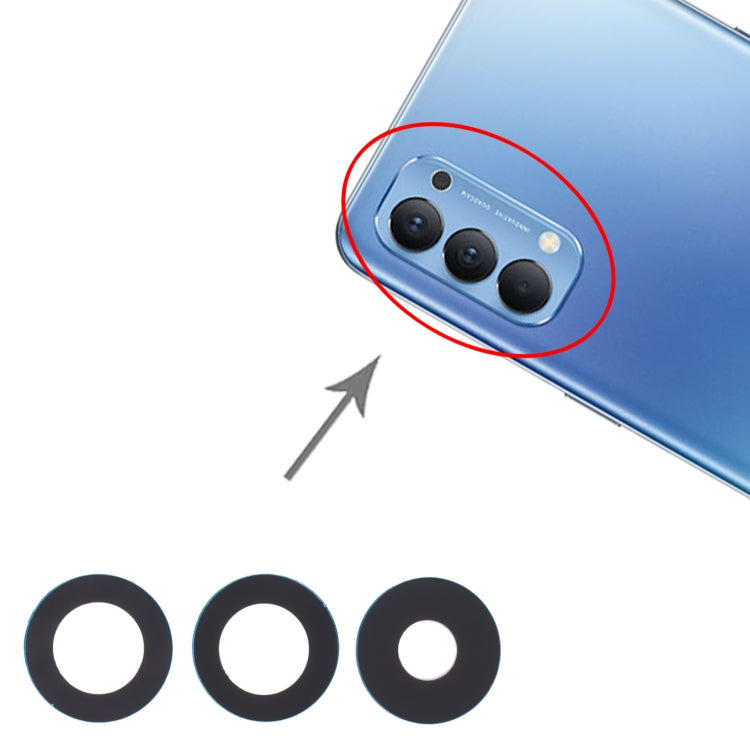 For OPPO Reno4 4G / Reno4 5G 10pcs Back Camera Lens - Camera Series by buy2fix | Online Shopping UK | buy2fix