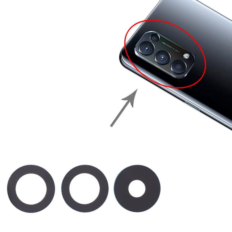 For OPPO Reno5 4G / Reno5 5G / Reno5 5K 10pcs Back Camera Lens - Camera Series by buy2fix | Online Shopping UK | buy2fix