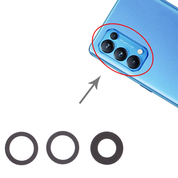For OPPO Reno5 Pro 5G / Reno6 Pro 5G 10pcs Back Camera Lens - Camera Series by buy2fix | Online Shopping UK | buy2fix