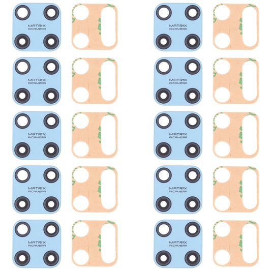 For OPPO Realme C25Y RMX3265, RMX3268 10pcs Back Camera Lens - Camera Series by buy2fix | Online Shopping UK | buy2fix