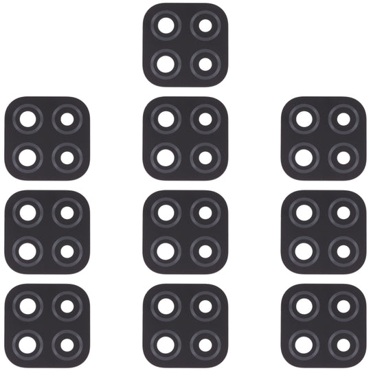 10 PCS Back Camera Lens for Xiaomi Redmi 9C / Redmi 9 (India) / Redmi 9C NFC / Poco C3