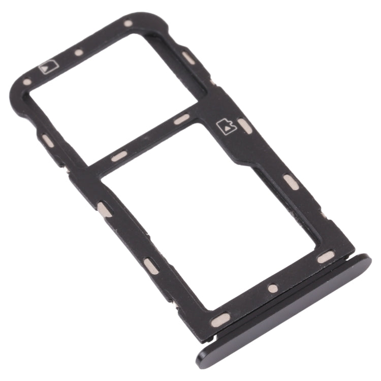 SIM Card Tray + Micro SD Card Tray for ZTE Blade V9 (Grey) - For ZTE by buy2fix | Online Shopping UK | buy2fix